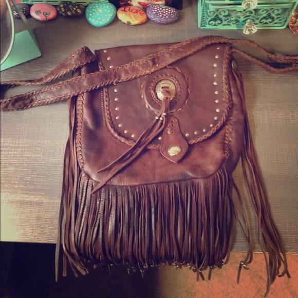 Handbags - All genuine leather purse.  Braids braids braids
